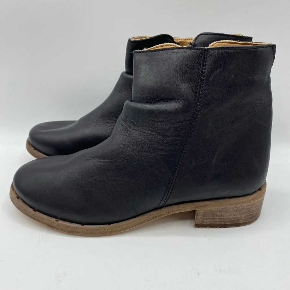 Beek Ouail Ankle‎ Bootie Boots Black Leather
